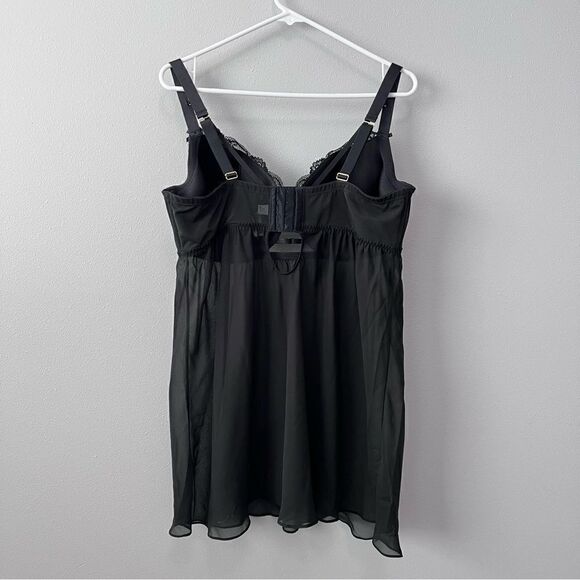Cacique Metallic and Sheer Babydoll Lingerie Size 40 DDD  NWOT! - Picture 7 of 11